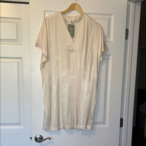 H&M Cream V-Neck Dress